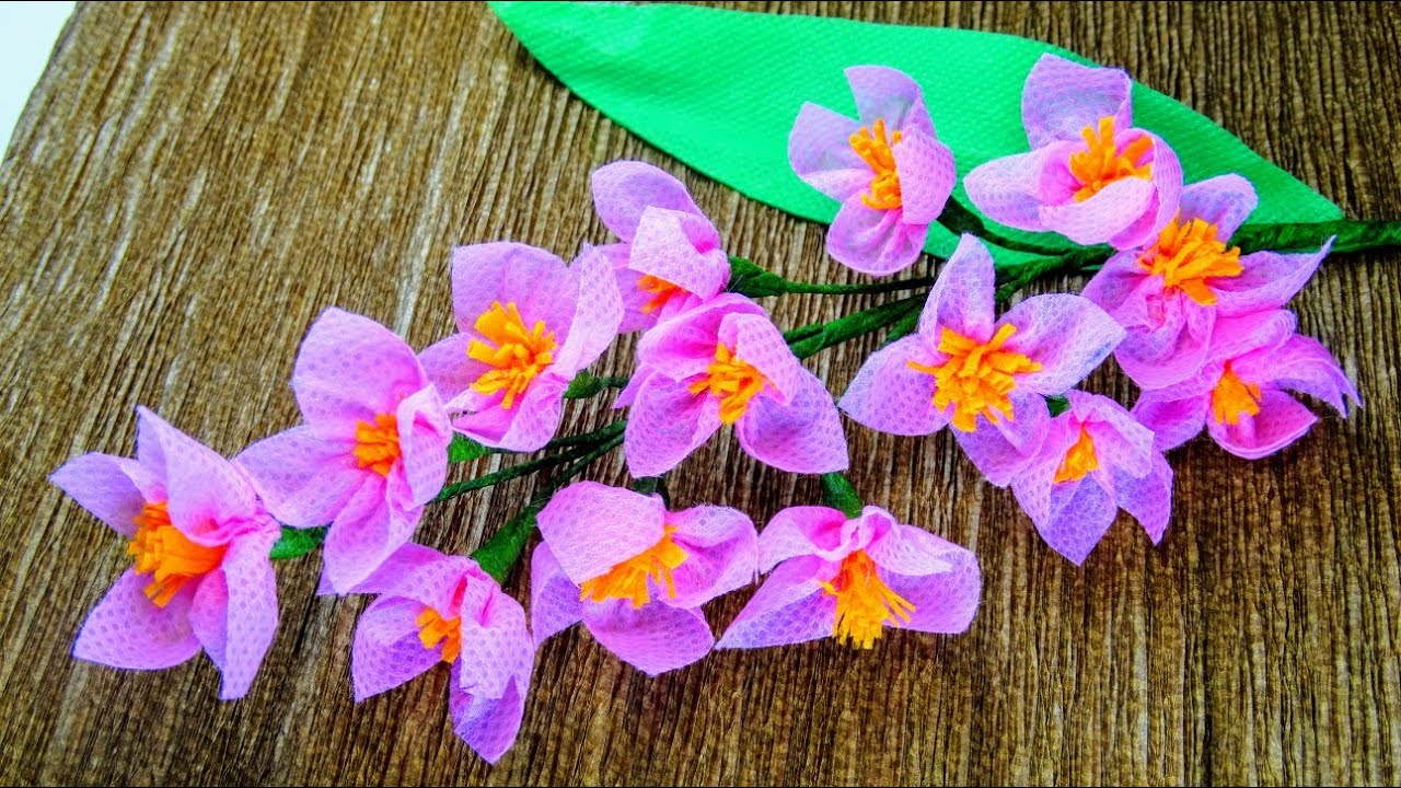 Shopping bag flowers || How to make Beautiful lavender || Very Easy Crafts || Muniya Munni