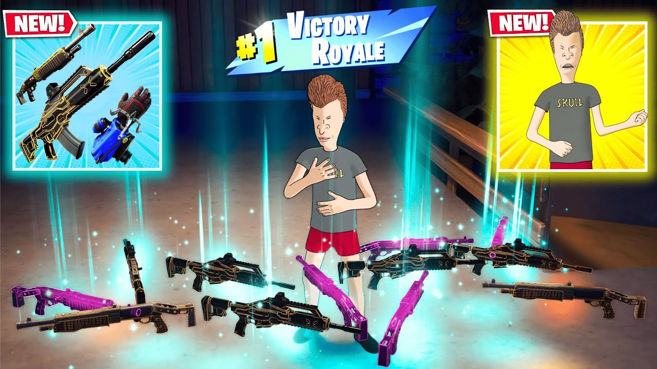 BUTT-HEAD + LAWLESS ACCELERANT AR vs NEW MEDALLIONS & MYTHICS CHALLENGE (Fortnite Chapter 6 Season4)