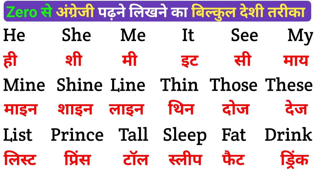 English padhna Saral Tarika |spoken English Learning Video | english bolna aur likhna seekhen