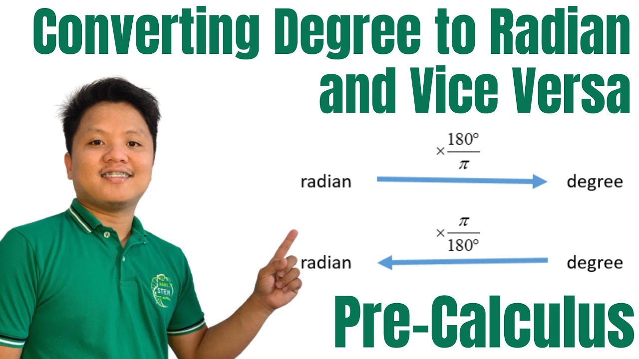 Converting Degree to Radian and Vice Versa | Trigonometry | Pre-Calculus
