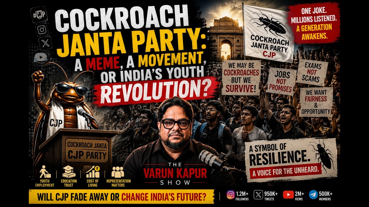 Cockroach Janta Party: мем, движение или молодежная революция в Индии? | Шоу Варуна Капура
