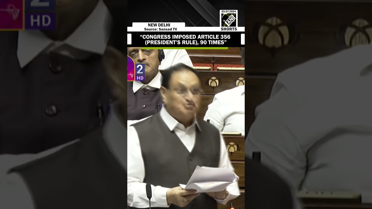 &ldquo;Congress imposed Article 356, 90 times&hellip;&rdquo; JP Nadda&rsquo;s &lsquo;fierce attack&rsquo; on Congress in Rajya Sabha