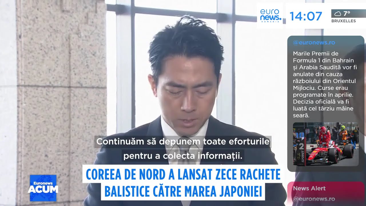 Coreea de Nord lansează rachete balistice în timp ce SUA și Coreea de Sud fac exerciții militare