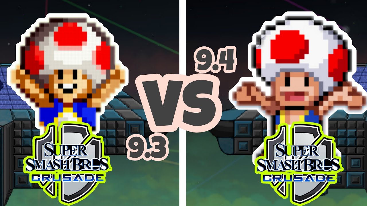 Moveset Comparacion- Toad (SSBC 9.3 vs SSBC 9.4)