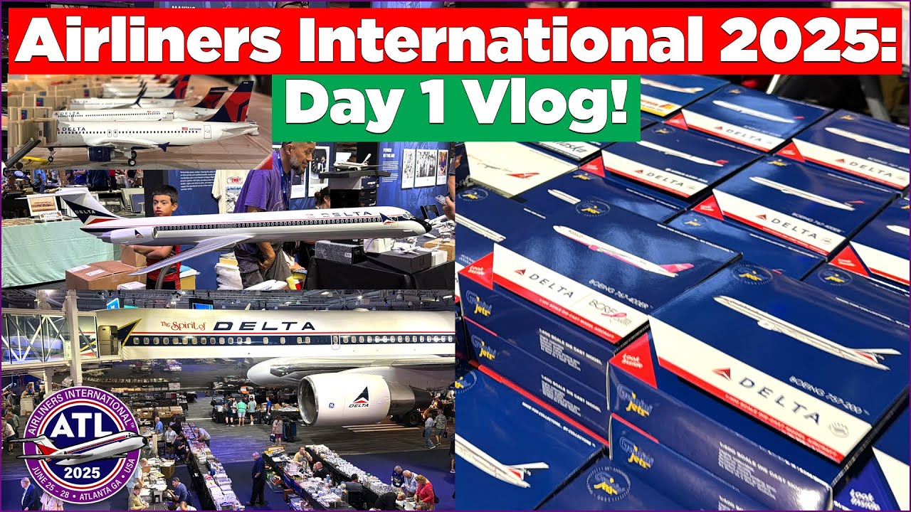 AIRLINERS INTERNATIONAL 2025: Day 1 Vlog! (GeminiJets, Avgeeks, & More!)
