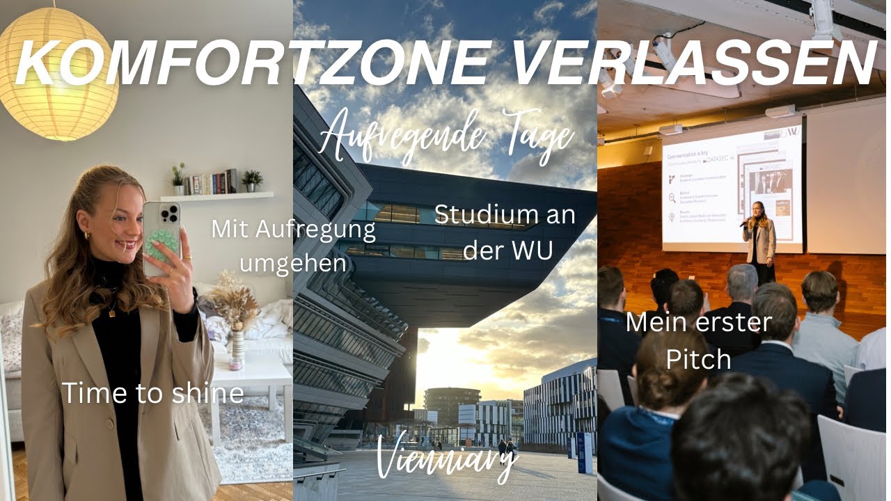 Komfortzone verlassen I mein erster Pitch, mit Aufregung umgehen, Studium an der WU I KathaMariie