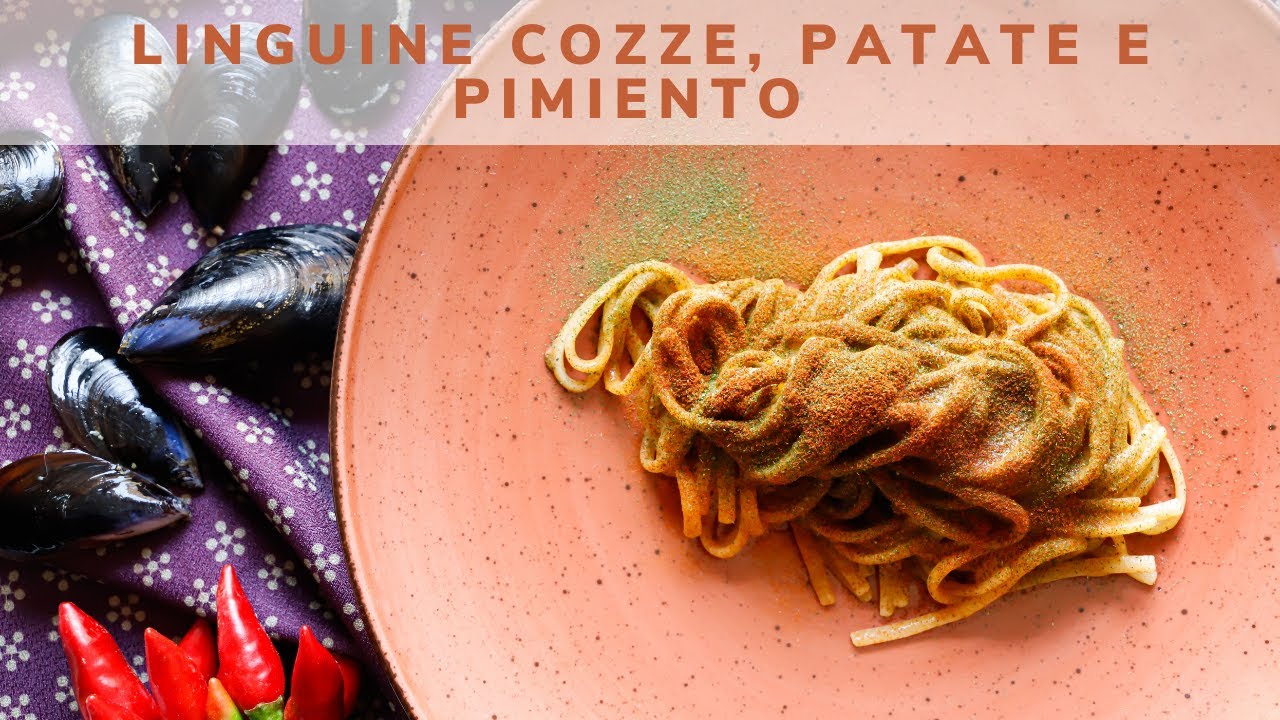 LINGUINE ALLE COZZE, PATATE E PIMIENTO | RICETTA GOURMET | Chef Stefano De Gregorio | Saporie