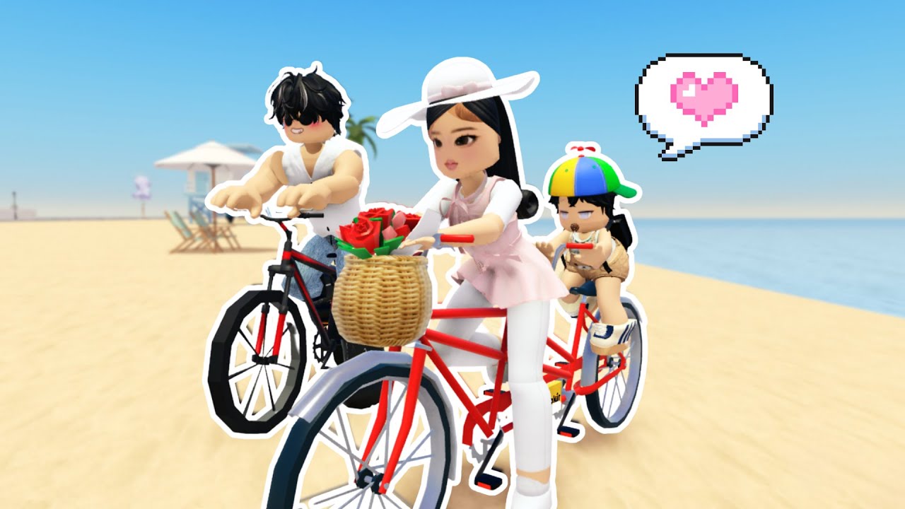 KELUARGA BOKIR BERSEPEDA KE PANTAI | 💖 Metro Life City RP Roblox Indonesia