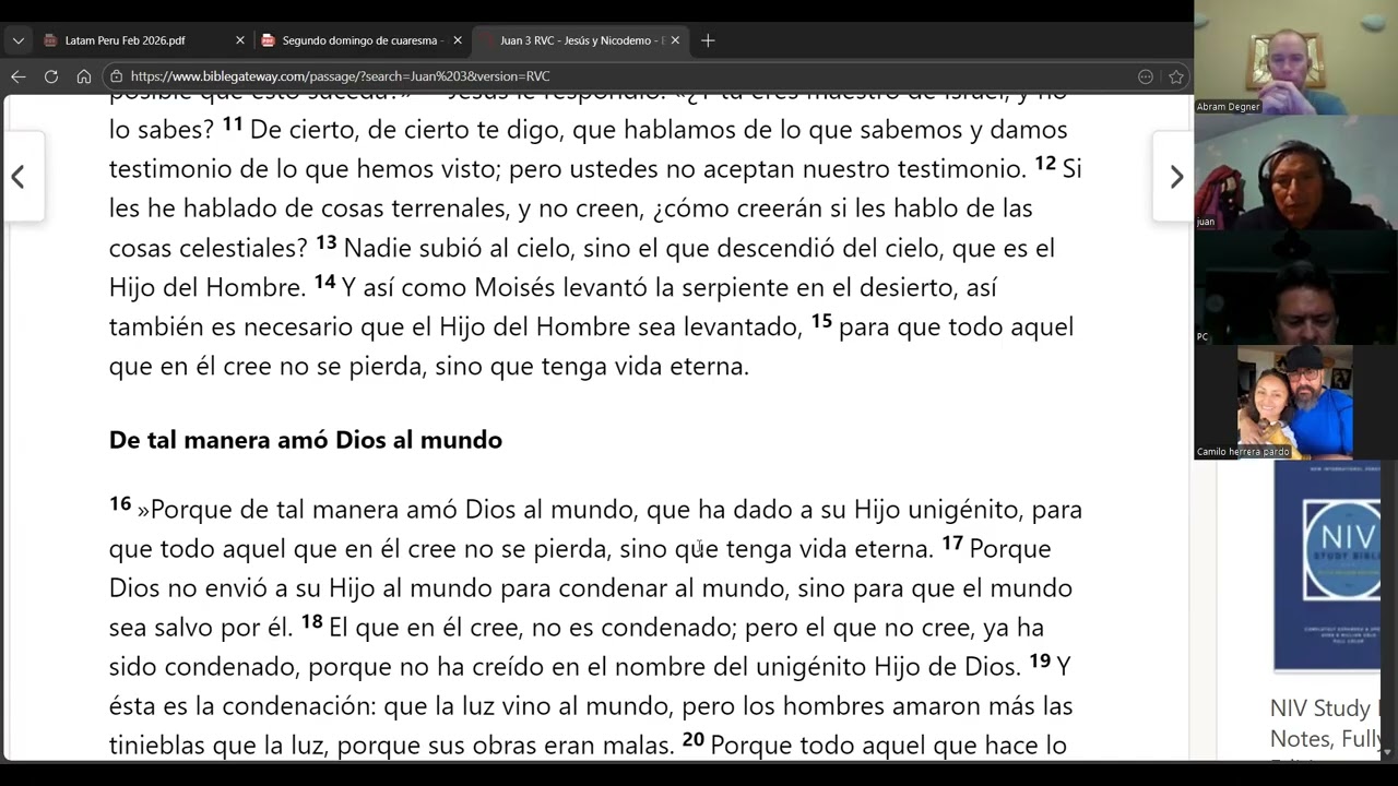 Estudio del texto - Juan 3:1-17