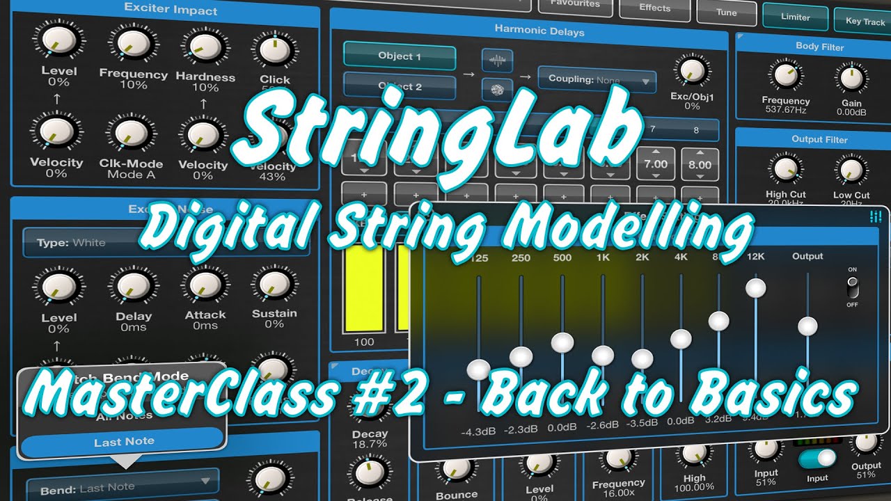 StringLab for iOS - Physical String Modeling - MasterClass #2