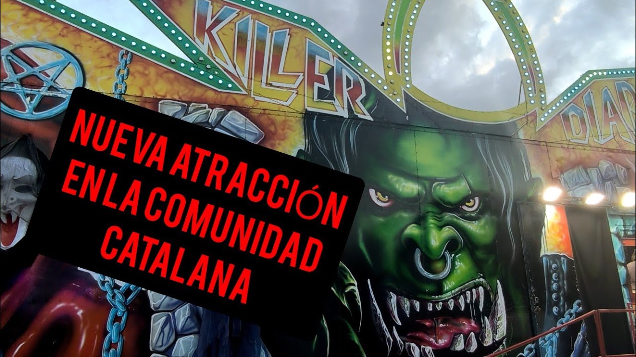 Enseñando la feria de atracciónes de la Llagosta 024