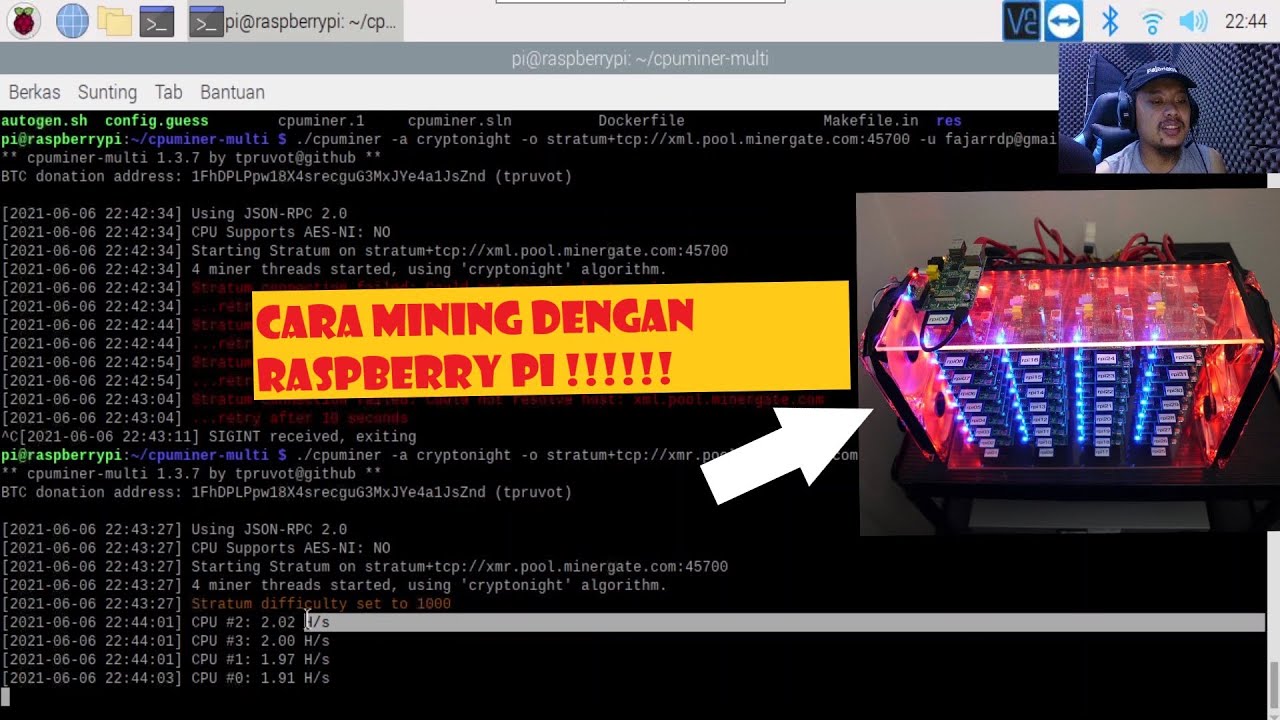Cara mining crypto dengan raspberry pi