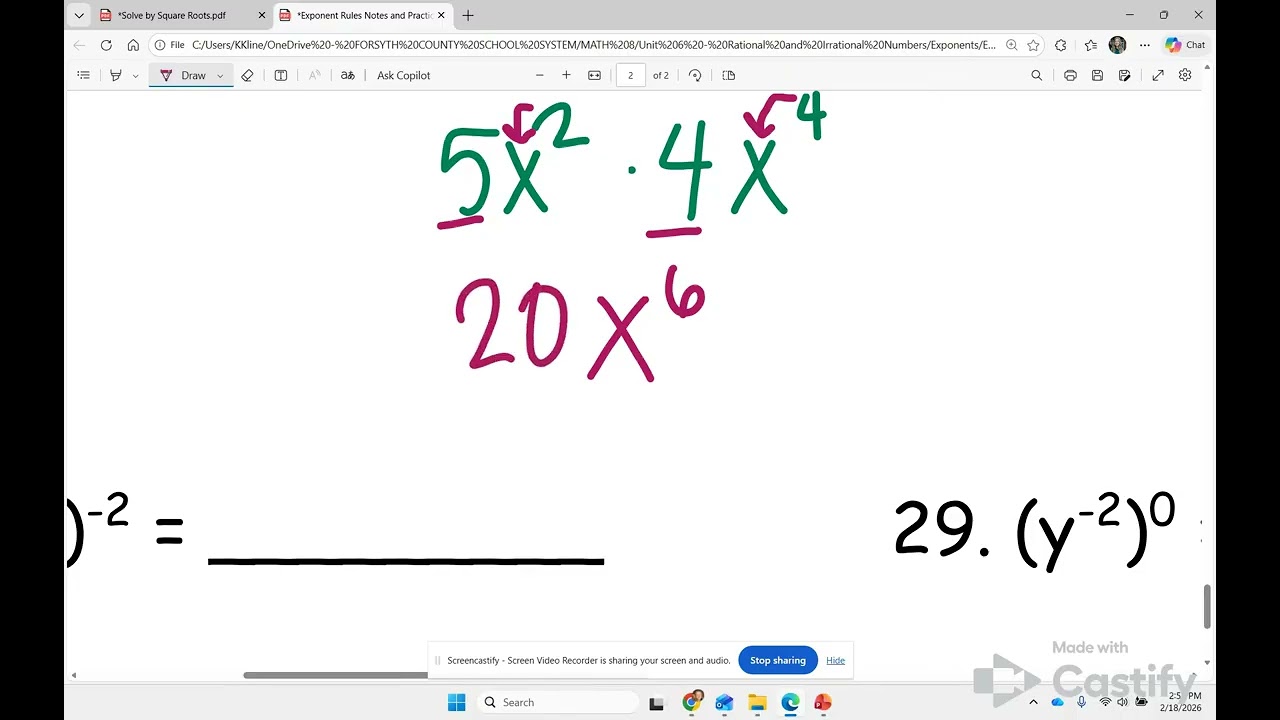 Exponent Properties