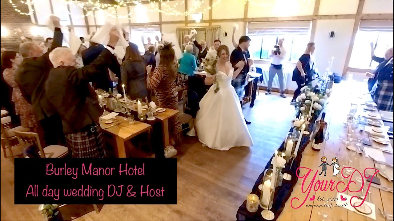Burley Manor Hotel - Wedding DJ & Host | YourDJ wedding DJ in The New Forest