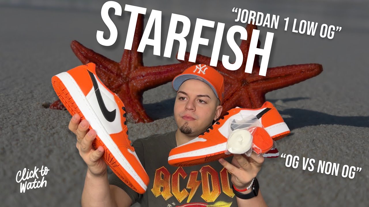 Jordan 1 Low OG Starfish vs 