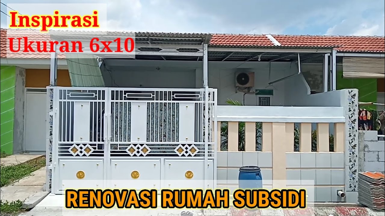 RENOVASI RUMAH SUBSIDI|inspirasi ukuran 6x10