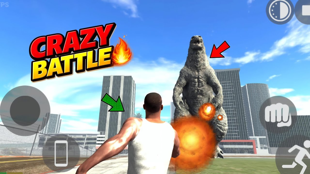 Iron Boy vs Godzilla 🔥in indian bike driving 3D 