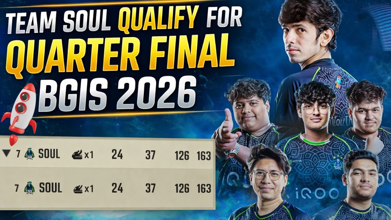 Soul clean sweep Godl | Team Soul QUALIFY for BGIS 2026 QF 🚀🚀 || Joker Legit on Fire 🔥 