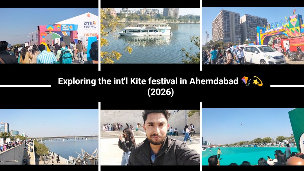 Exploring the int'l Kite festival in Ahemdabad 🪁💫🔥