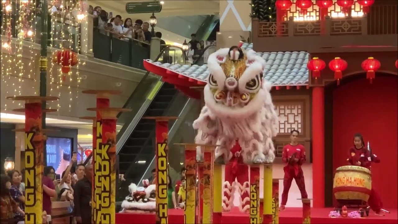 🦁 2️⃣0️⃣2️⃣4️⃣Barongsai Lion Dance Puri indah Mall Jakarta Indonesia