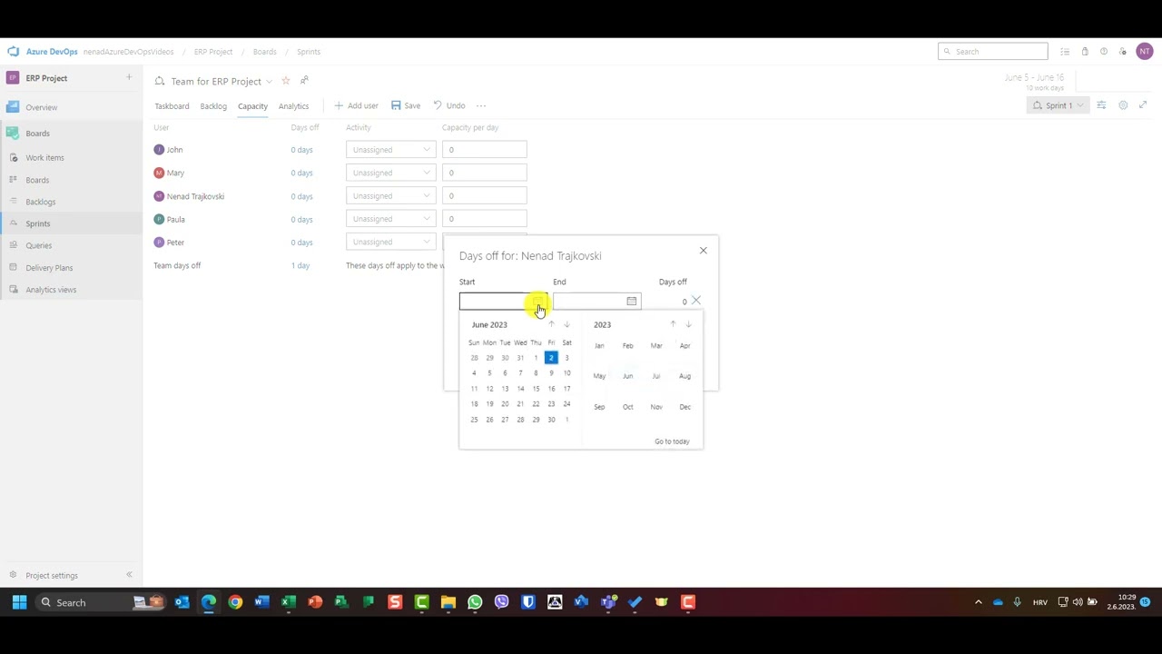 17. Производительность команды спринта — Azure DevOps