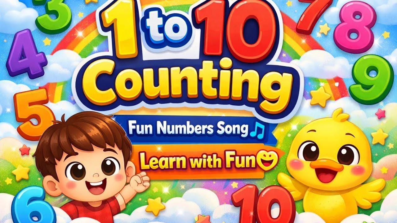 Counting Numbers 1 to 10 | Fun Kids Poem 🎵 | By Snehalata Meena ( @Bachpanlearningkida )