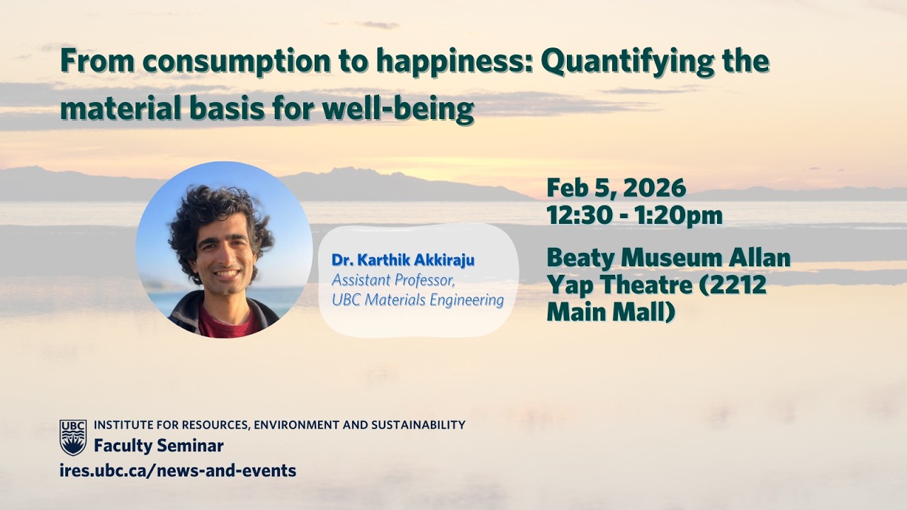 February 5, 2026: IRES Faculty Seminar with Dr. Karthik Akkiraju