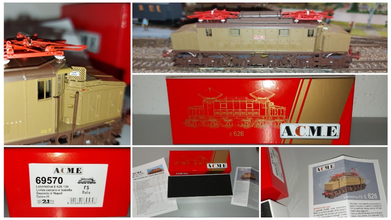NEW A.C.M.E.    FS E626.139 dep. Napoli epoca III DCC SOUND CODICE 69570 SCALA H0 UNBOXING