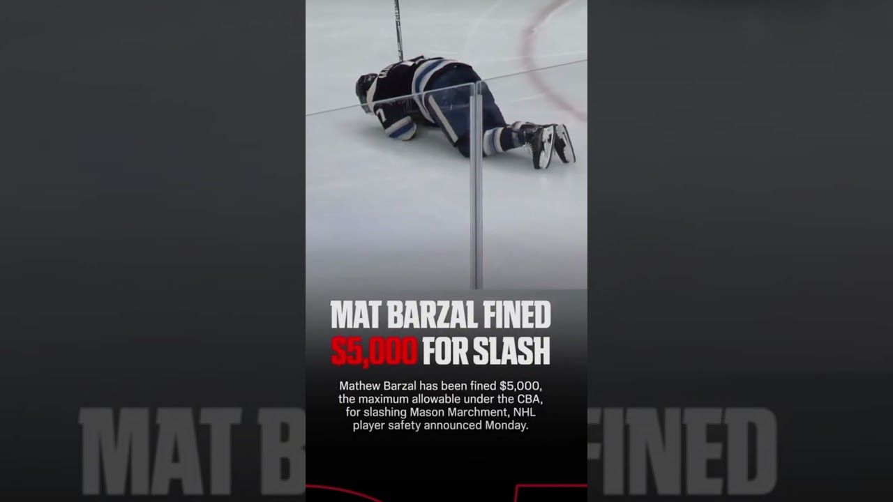 Mat barzal find 5,000 for slashing 