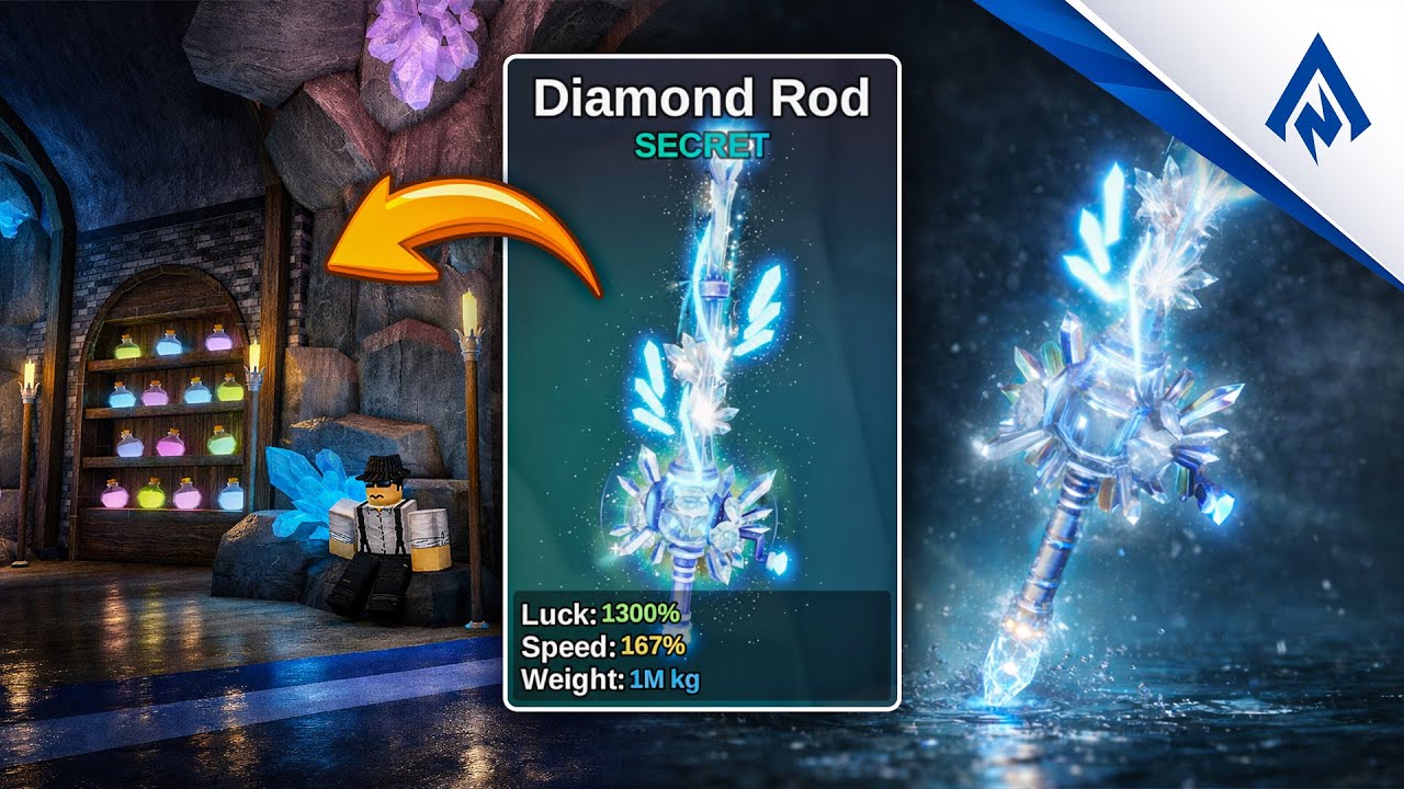 CARA MENYELESAIKAN MISI DIAMOND ROD - FISH IT! (ROBLOX)
