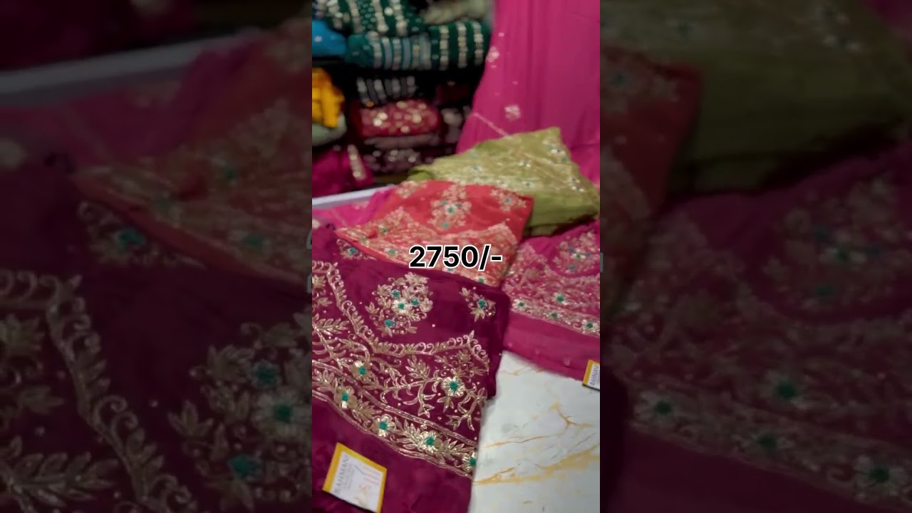 Latest collection hand work suit #chowk #wedding Nakkas Lucknow