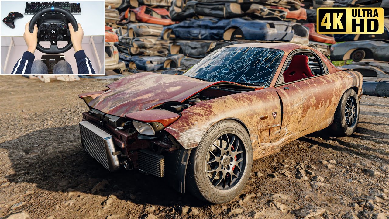 Rebuilding a MAZDA RX-7 Spirit R - Need for Speed Unbound - Logitech G923