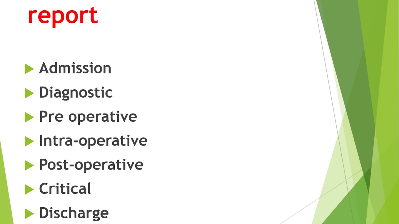 محاضرة ادارة التمريض عملى daily shift report  part2د/ زينب ابراهيم الفرقة الرابعة  يوم  10/11/2020م