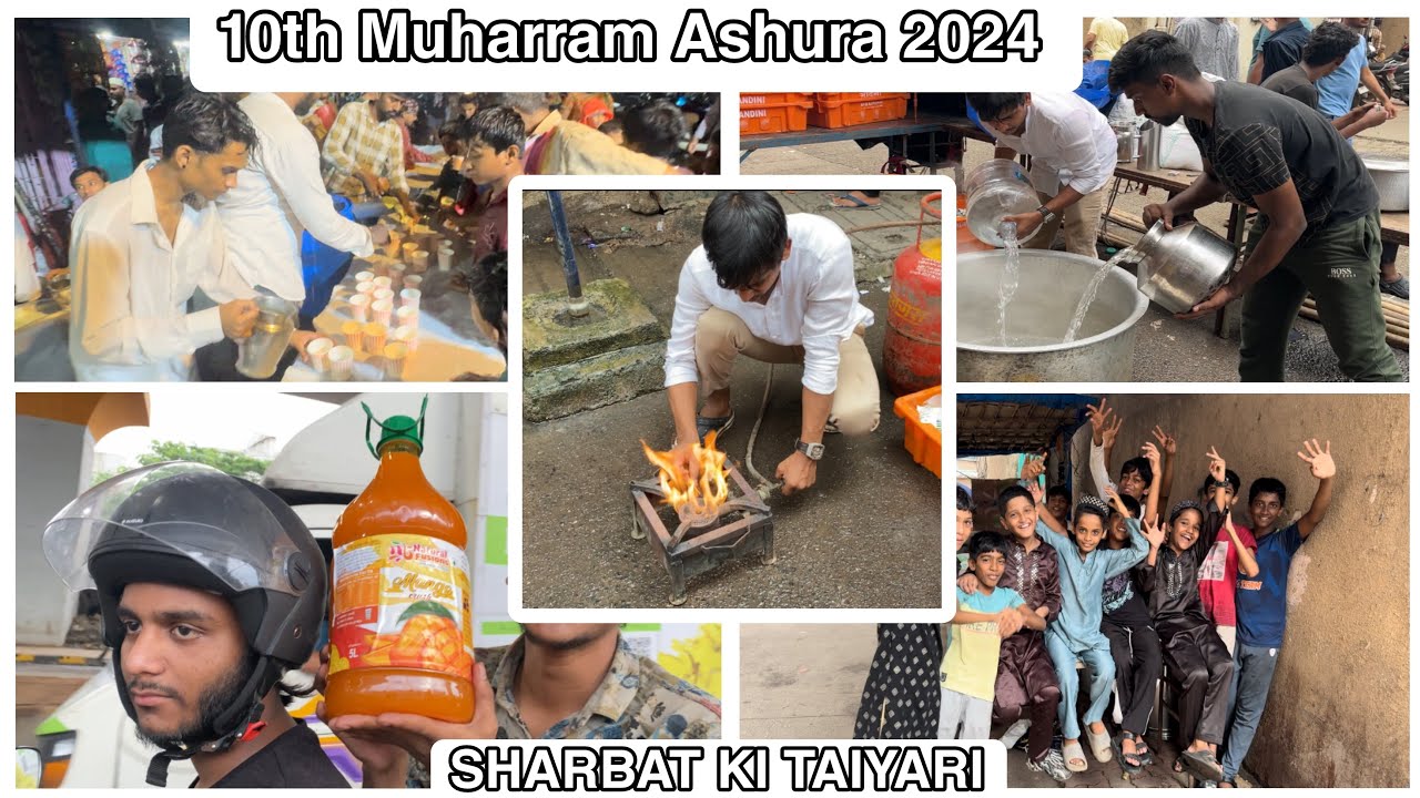 10th Muharram Ashura 2024 Vlog From Miya 74 | Preparation Of Sharbat In Rna Colony | Chembur |