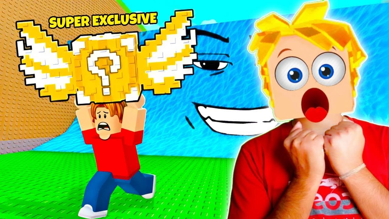 RESCUEING SUPER EXCLUSIVE LUCKY BLOCK BRAINROT FROM TSUNAMI APOCALYPSE IN ROBLOX !!