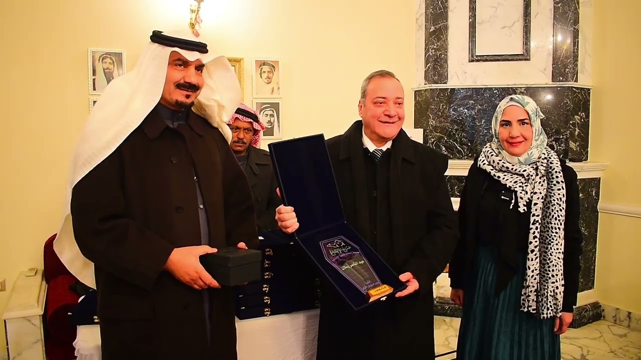 توزيع جائزة درع الخطلاء للمتميزين من الادباء و الشعراء في حمص في مضافة الشيخ ماجد التركي