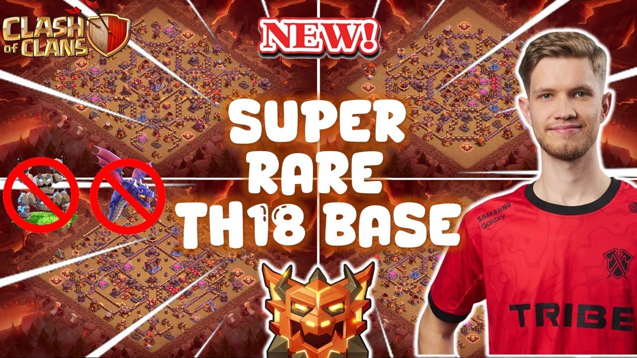 NEW BEST RARE TH18 WAR LEGEND BASE WITH LINKS | ANTI RC DRAGON PUSH TROPHY | CLASH OF CLANS LAYOUT