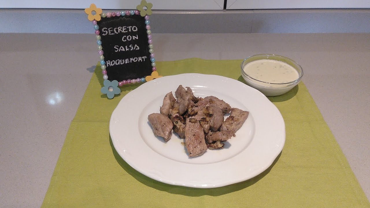SECRETO de cerdo con salsa de QUESO🧀 ROQUEFORT