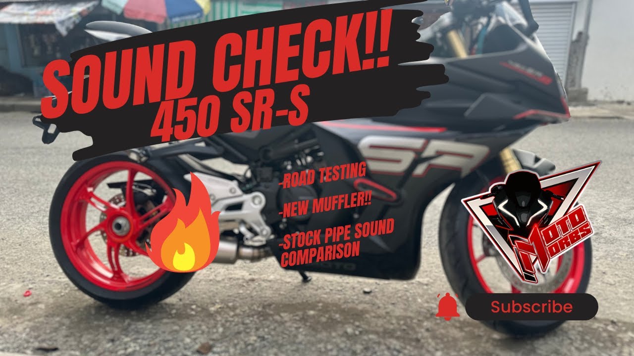 CF Moto 450sr-s │Good bye stock pipe!! │ Sound Check (AR, AKRA, SC, etc)