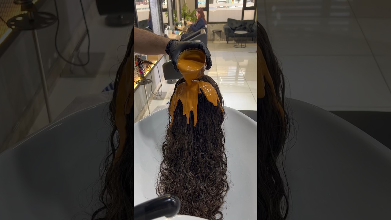 Caramel color 🍮 #nouryounes #hair #color