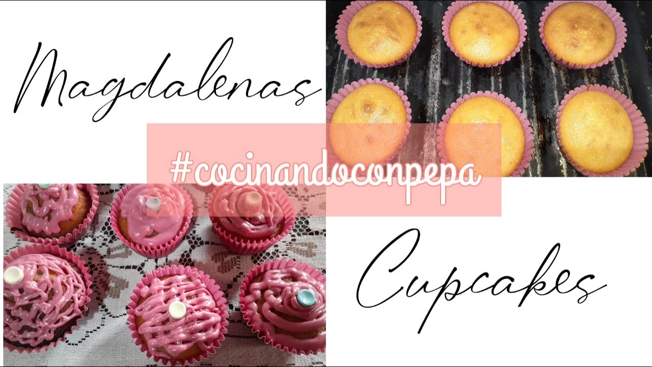 MAGDALENAS/CUPCAKES FACIL SIN MOLDE (sin porta pirotines)