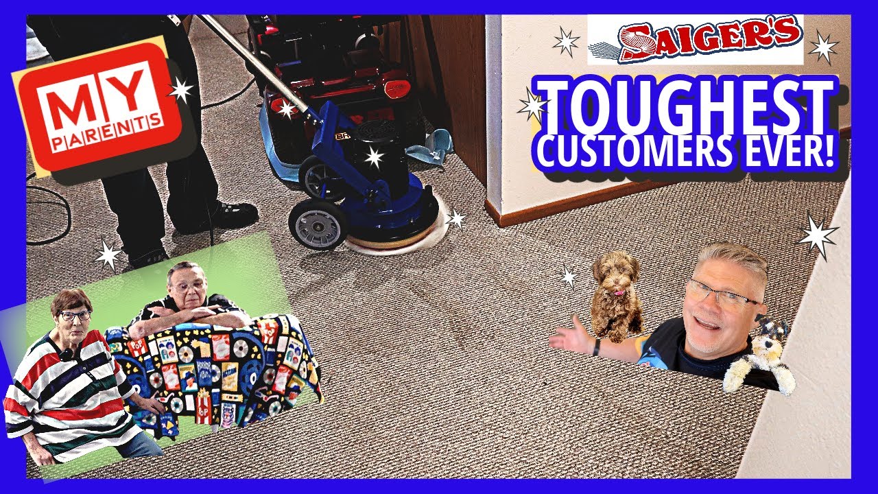 I Clean Carpet for the Toughest Customers I've EVER Had! My Parents!