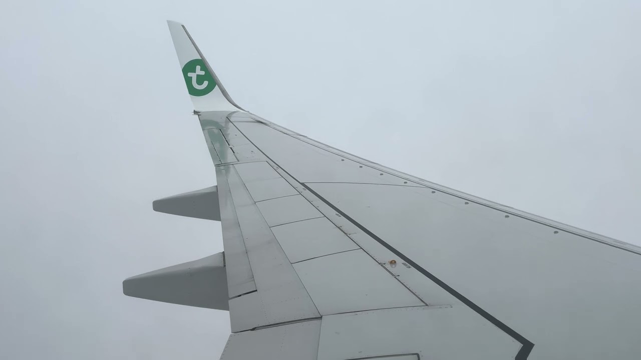 Boeing 737-800 Transavia landing into Toulouse