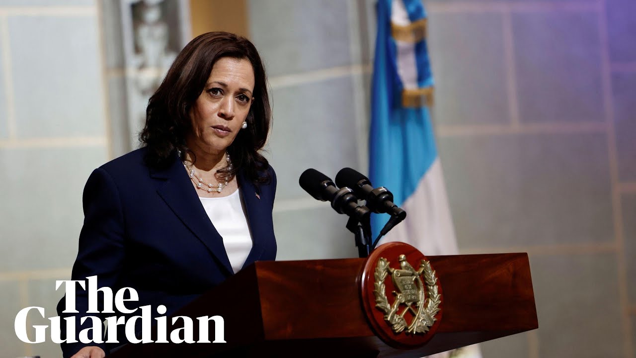Kamala Harris tells migrants 'do not come' during talks in Guatemala
