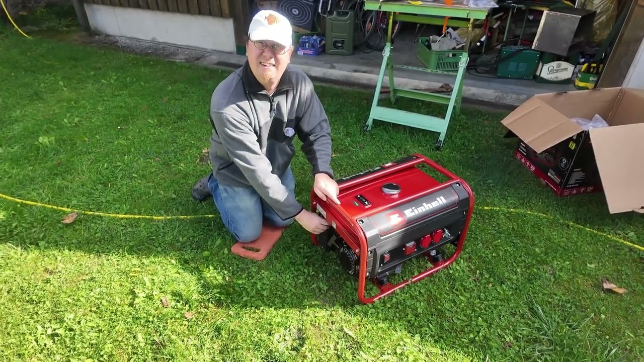 EINHELL  TC-PG 25 1 E5 #Notstromaggregat Benzin #unboxing  und erster Start