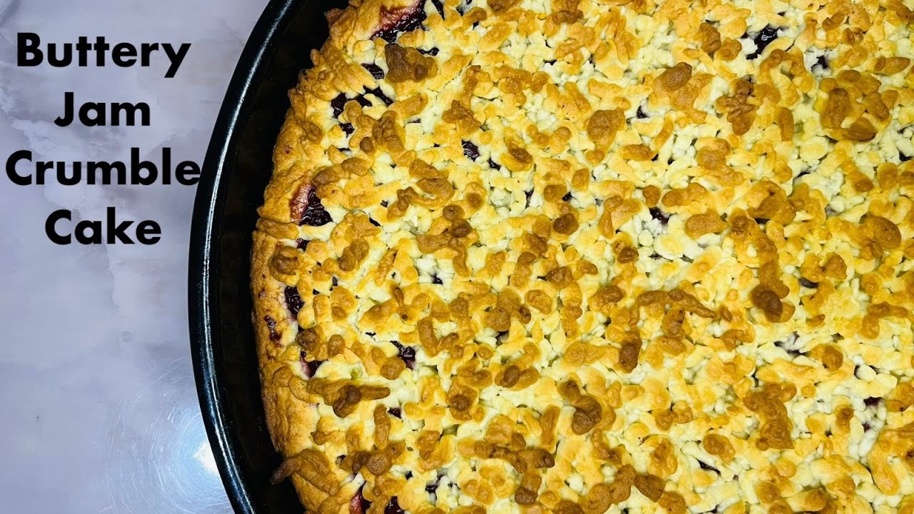 Golden Jam-Filled Butter Cake