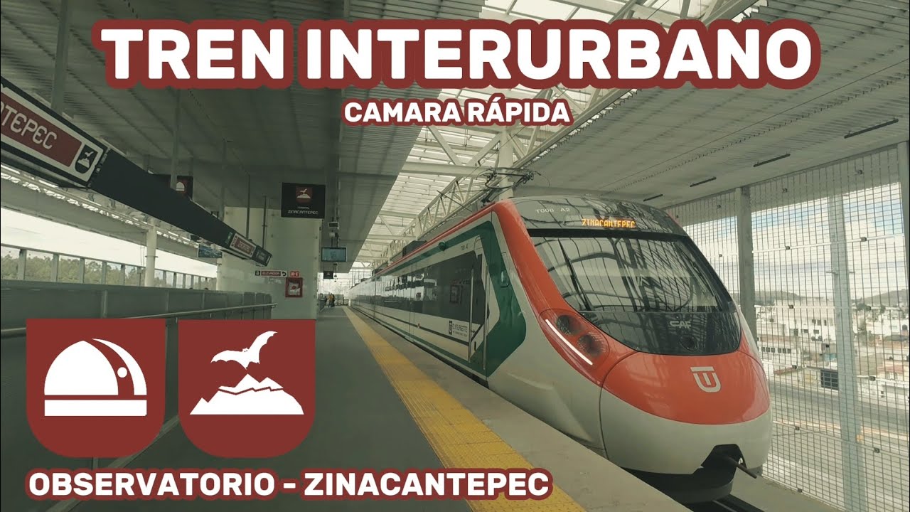 Recorriendo Tren interurbano El insurgente | Observatorio - Zinacantepec (Cámara rápida)