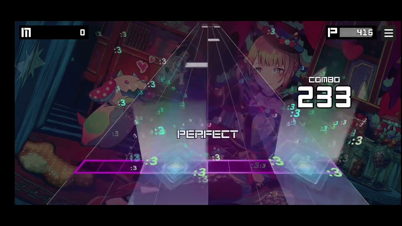 the intense voice of hatsune miku - hard 20 (not fc and i have a lag to my device)
