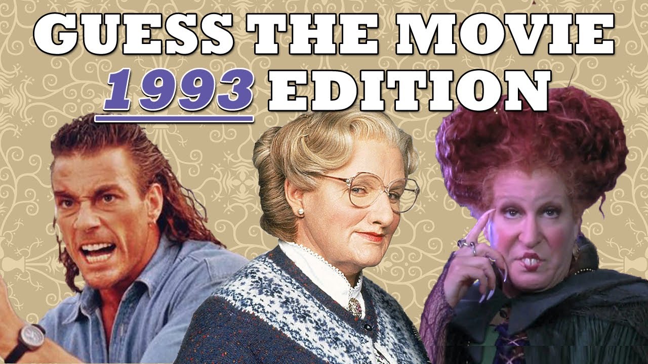 Guess The Movie 1993 Edition | 90's Movies Quiz Trivia