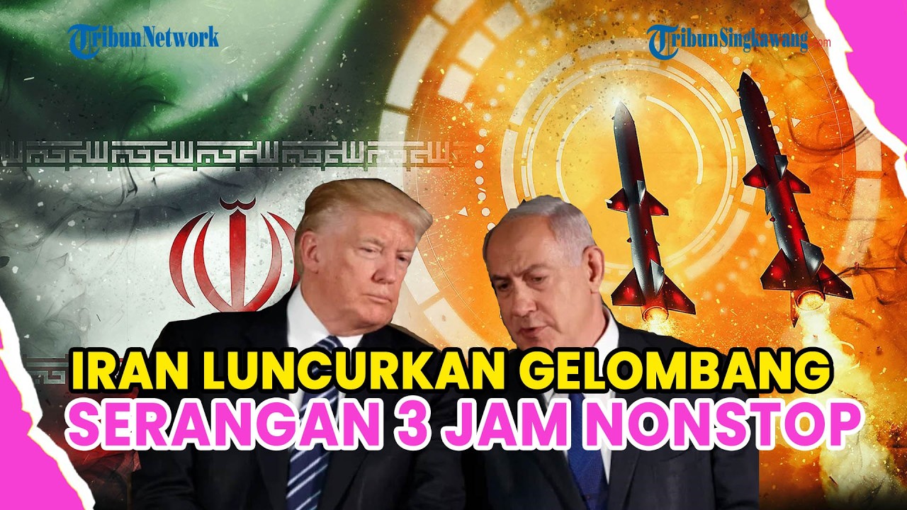 IRAN LUNCURKAN GELOMBANG SERANGAN 3 JAM NONSTOP, PAKAI RUDAL KHORRAMSHAHR